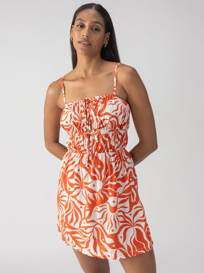 Sol Searcher Column Mini Dress White Sand alt 1