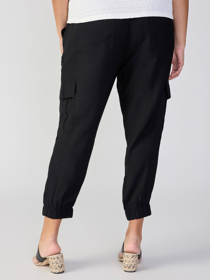 The Harmony Semi High Rise Pant Black Extended Sizing alt 1