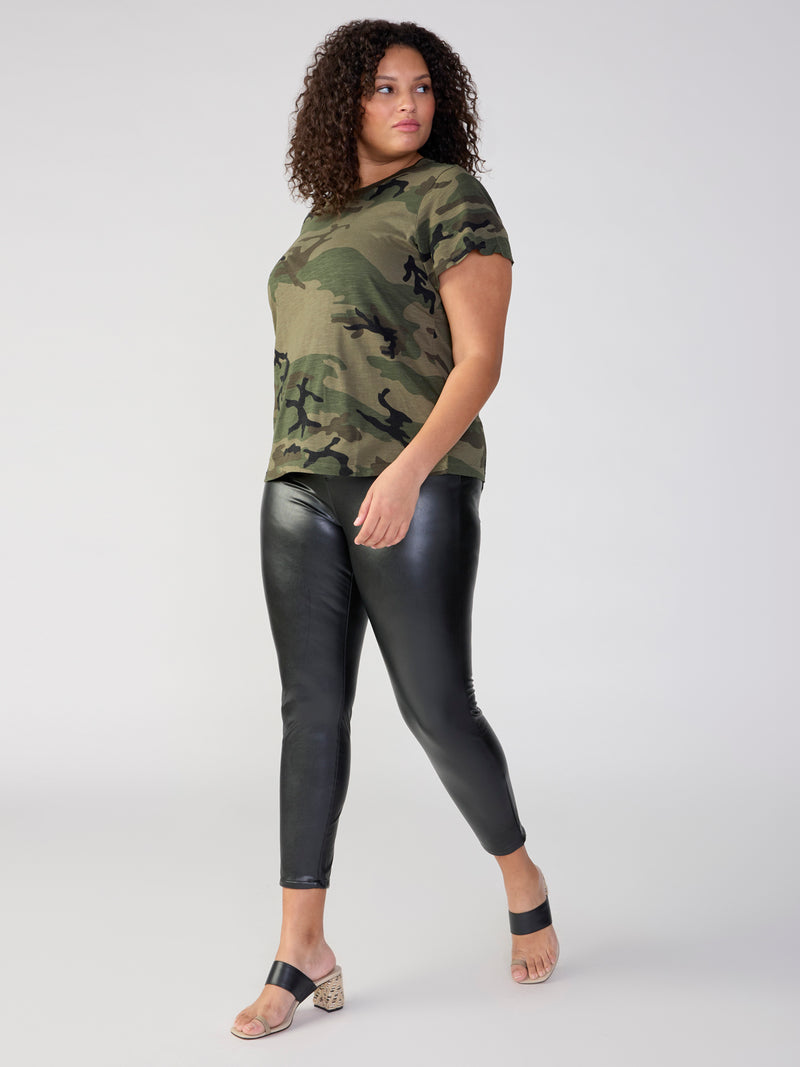 Runway Semi High Rise Legging Slick Black Extended Sizing alt 4