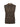 Sleeveless, high-neck sweater vest with a brown and black leopard print pattern. The top has a straight cut and no visible buttons or fastenings.