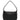 The Sanctuary Clothing midnight bag black is a black leather handbag with a short, wide handle and silver studs along the sides and handle edges, displayed against a plain white background.