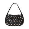 The Sanctuary Clothing charm bag black features a single shoulder strap and is adorned with large and small metallic silver studs scattered across the front.