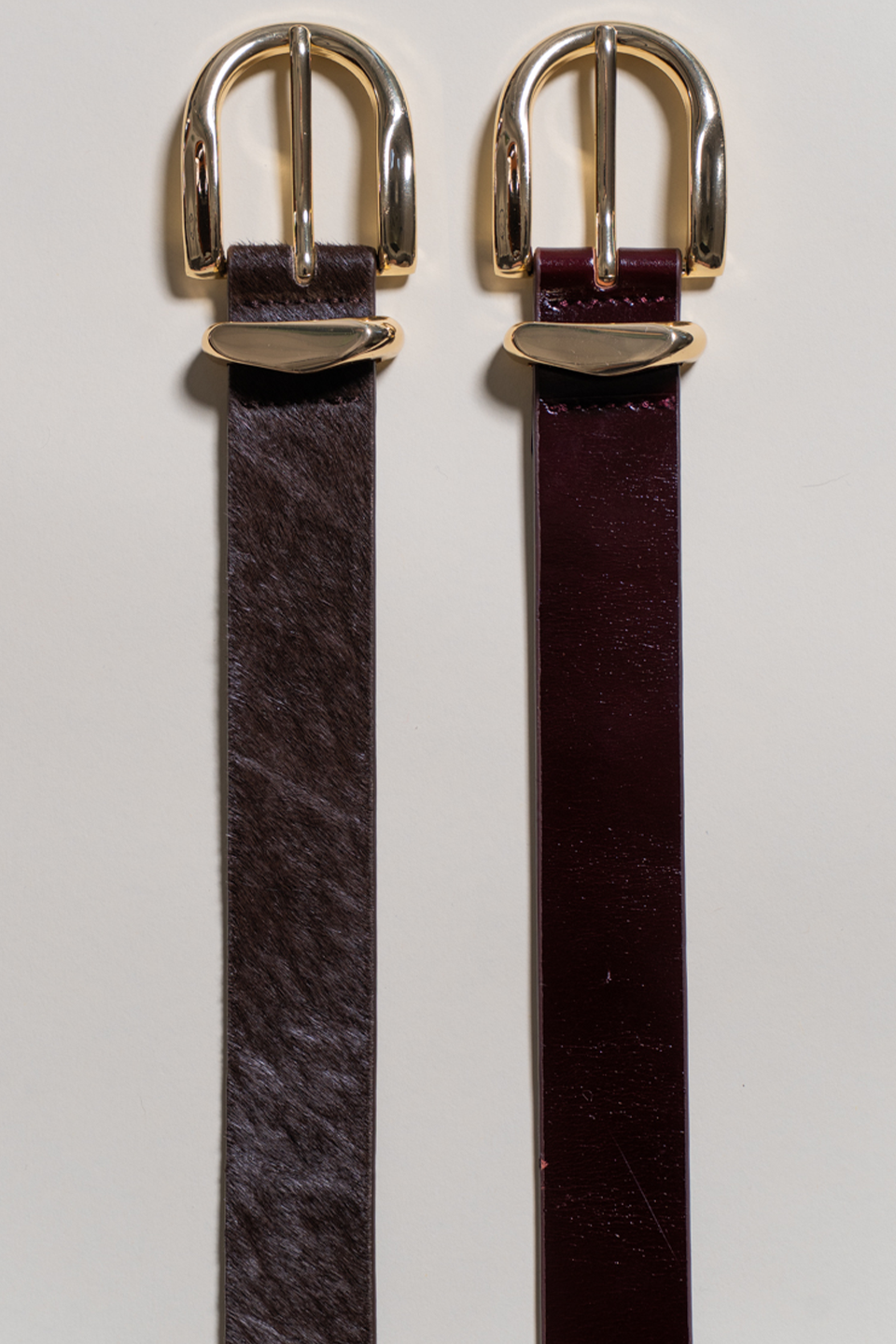 All Day Calf Hair Belt Choco Brown