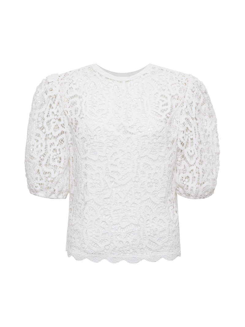 Cherished Lace Tee White alt 6