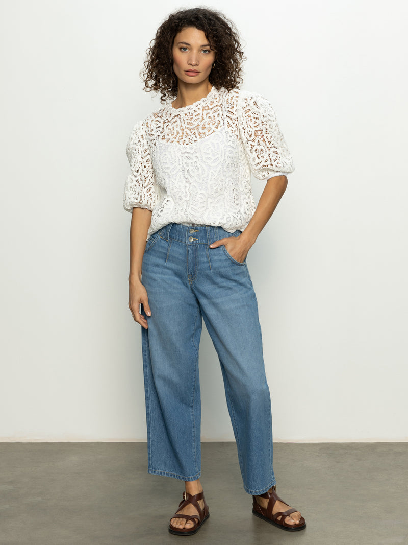 Cherished Lace Tee White alt 5