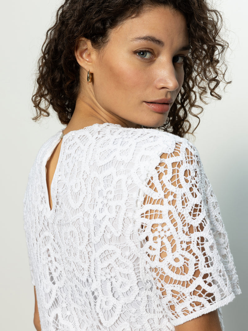 The Wanderer Lace Dress White alt 4
