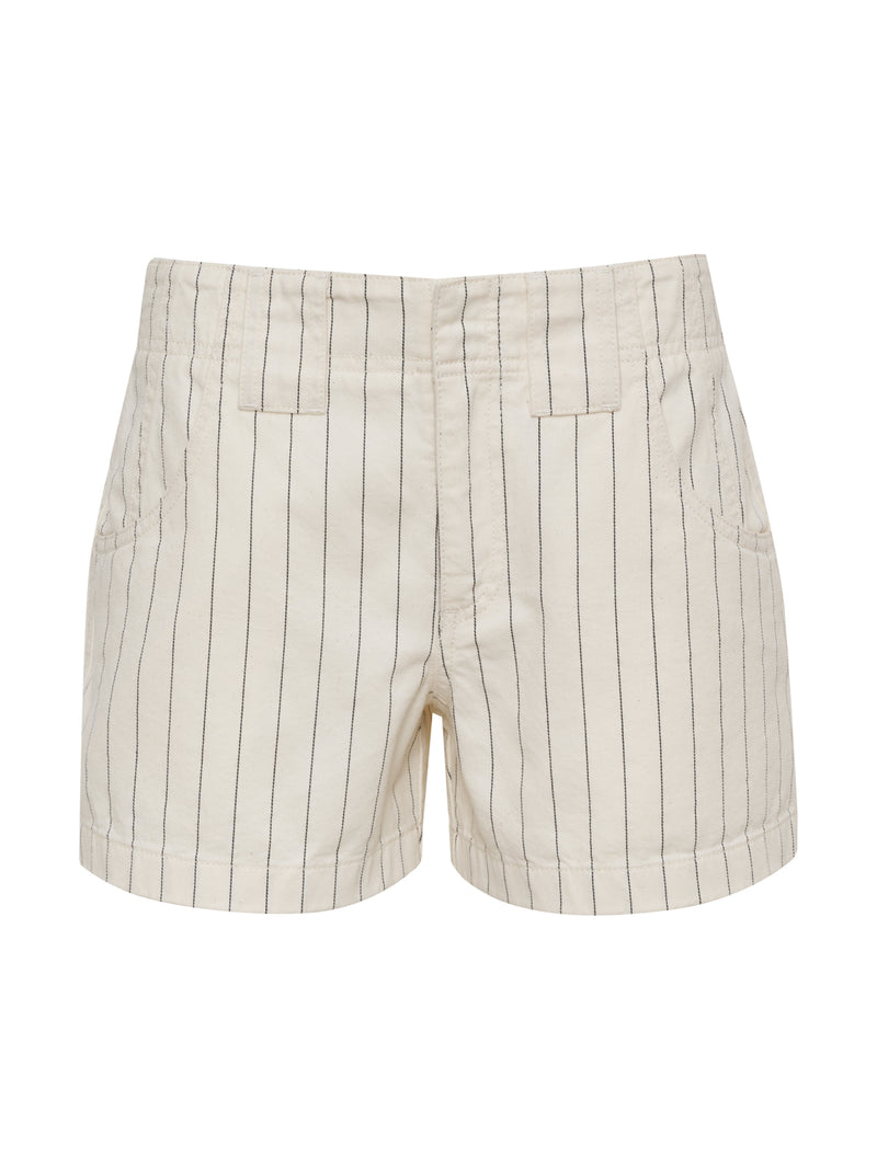 Arden Denim Short Bleached White Pinstripe alt 6