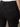 Close-up of a person wearing Sanctuary Clothing's sculpted hayden bootcut black jeans, featuring a flap back pocket with a small black "Sanctuary" label. A white shirt is tucked in.