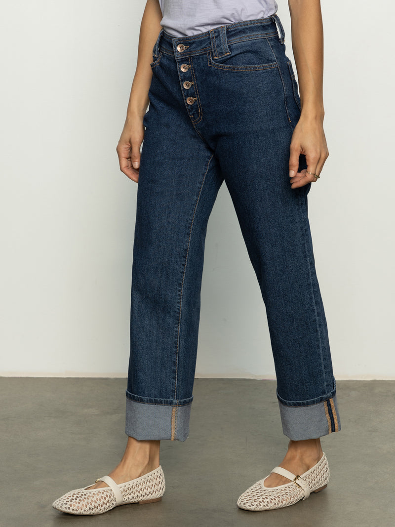 Luna Cuffed Standard Rise Jeans Solstice alt 3