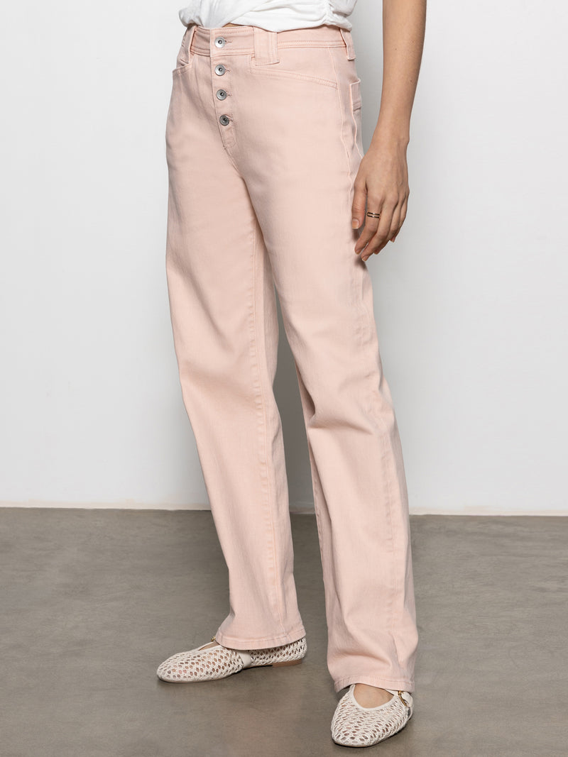 Luna Cuffed Standard Rise Jeans Earth Pink alt 2