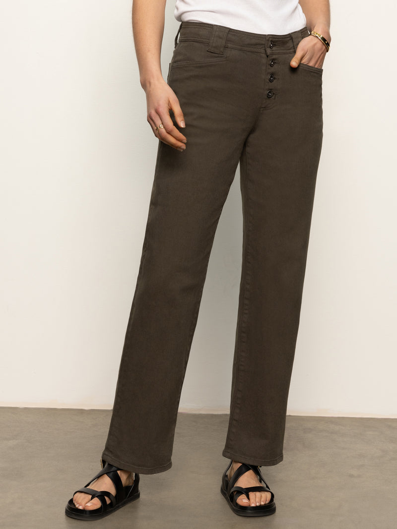 Luna Cuffed Standard Rise Jeans Kalamata alt 1
