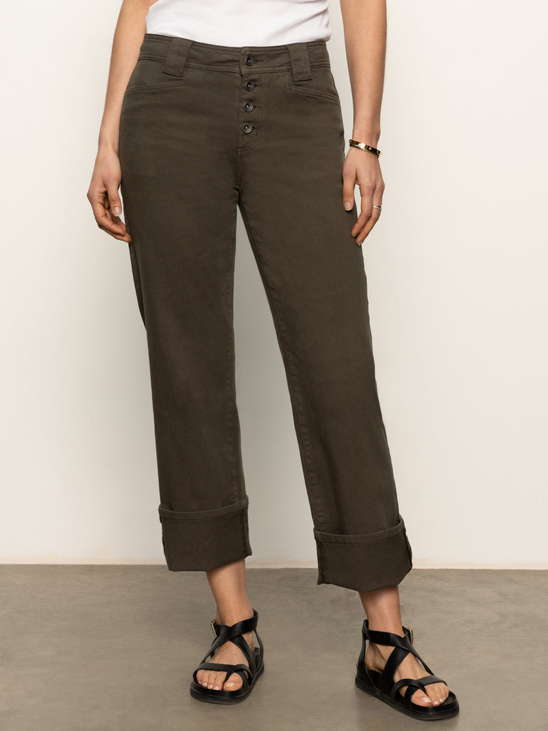 Luna Cuffed Standard Rise Jeans Kalamata