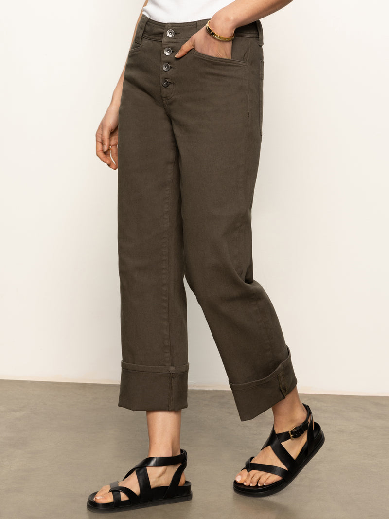 Luna Cuffed Standard Rise Jeans Kalamata alt 3