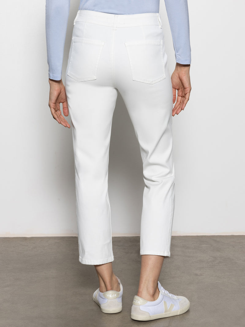 Sculpted Hayden Straight Crop Standard Rise Pant Brilliant White alt 1