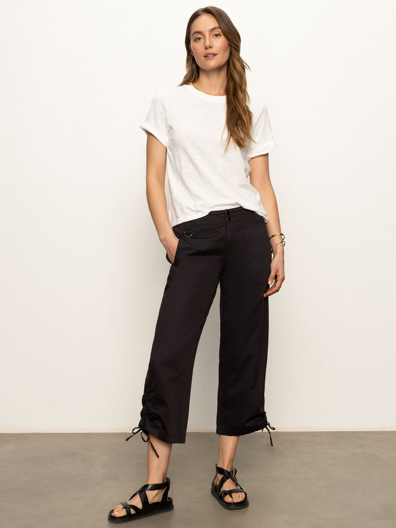 Utility High Rise Capri Pant Black alt 4
