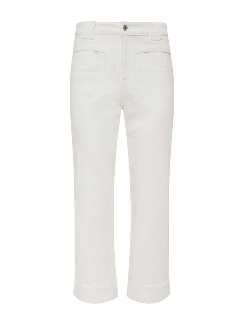 Voyage Standard High Rise Crop Pant Bleached White alt 6