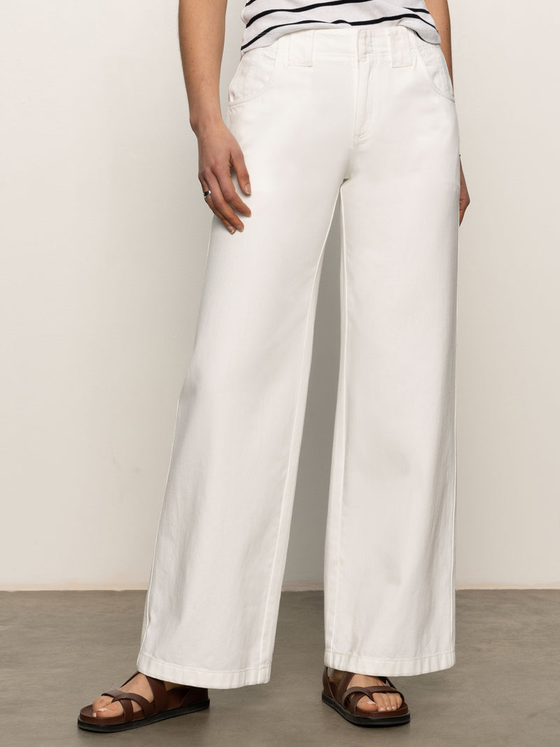 Arden Wide Leg Jeans Brilliant White alt 4