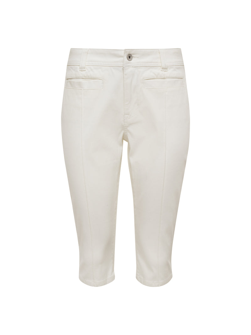 Sculpted Decks High Rise Capri Pant Bleached White alt 5