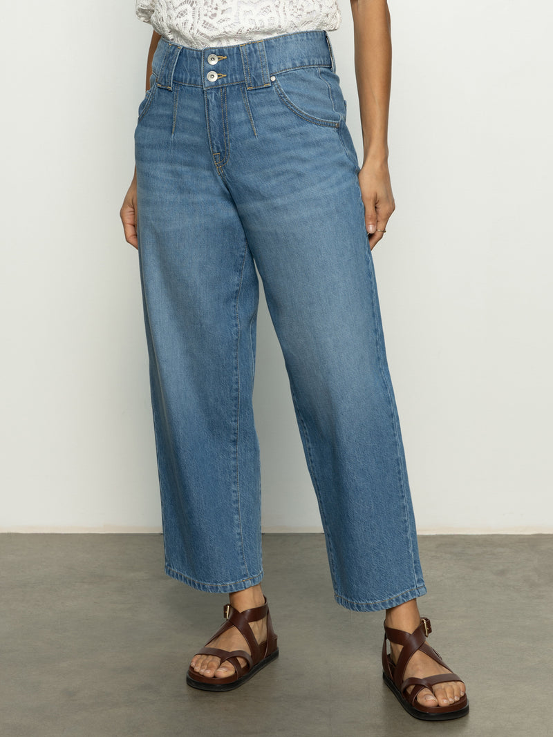 Side Car Semi High Rise Barrel Jeans Line Dance alt 3