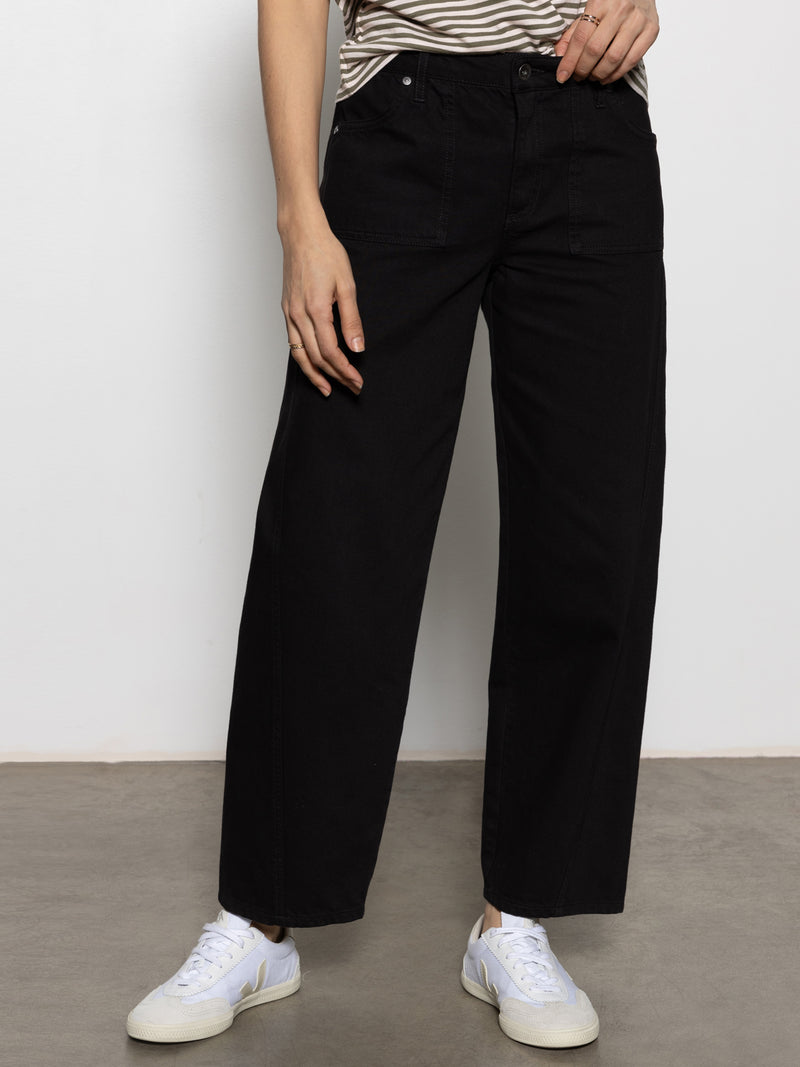 District Column Standard Rise Ankle Jean Black alt 3