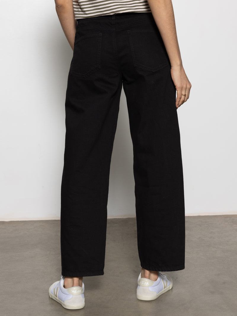 District Column Standard Rise Ankle Jean Black alt 1