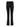 The slick brook bootcut pant black by Sanctuary Clothing features front pockets, a fitted hip and thigh, and a subtle flare at the bottom, shown here in black faux leather against a white background.