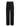 The Sanctuary Clothing satin track pant in black features an elastic waistband, wide legs, and white side stripes along each leg. Shown against a plain white background.