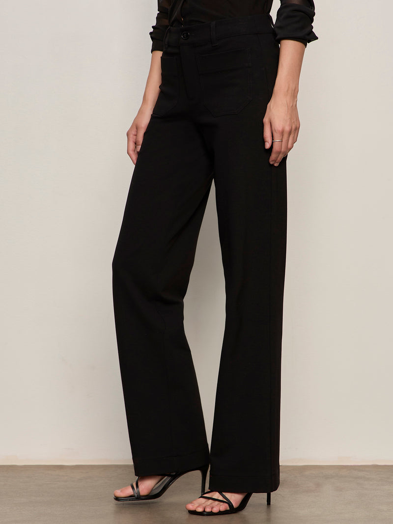 Marine Ponte Pant Black alt 3