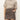 A person wears the Sanctuary Clothing camden skirt french kitty, a high-waisted leopard print mini skirt, with a short-sleeve beige sweater and one hand in the pocket, standing against a plain white background.
