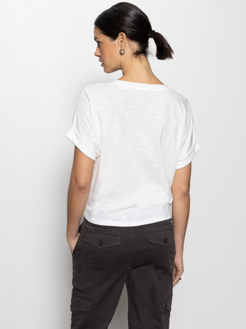 All Day Tie Tee White alt 1