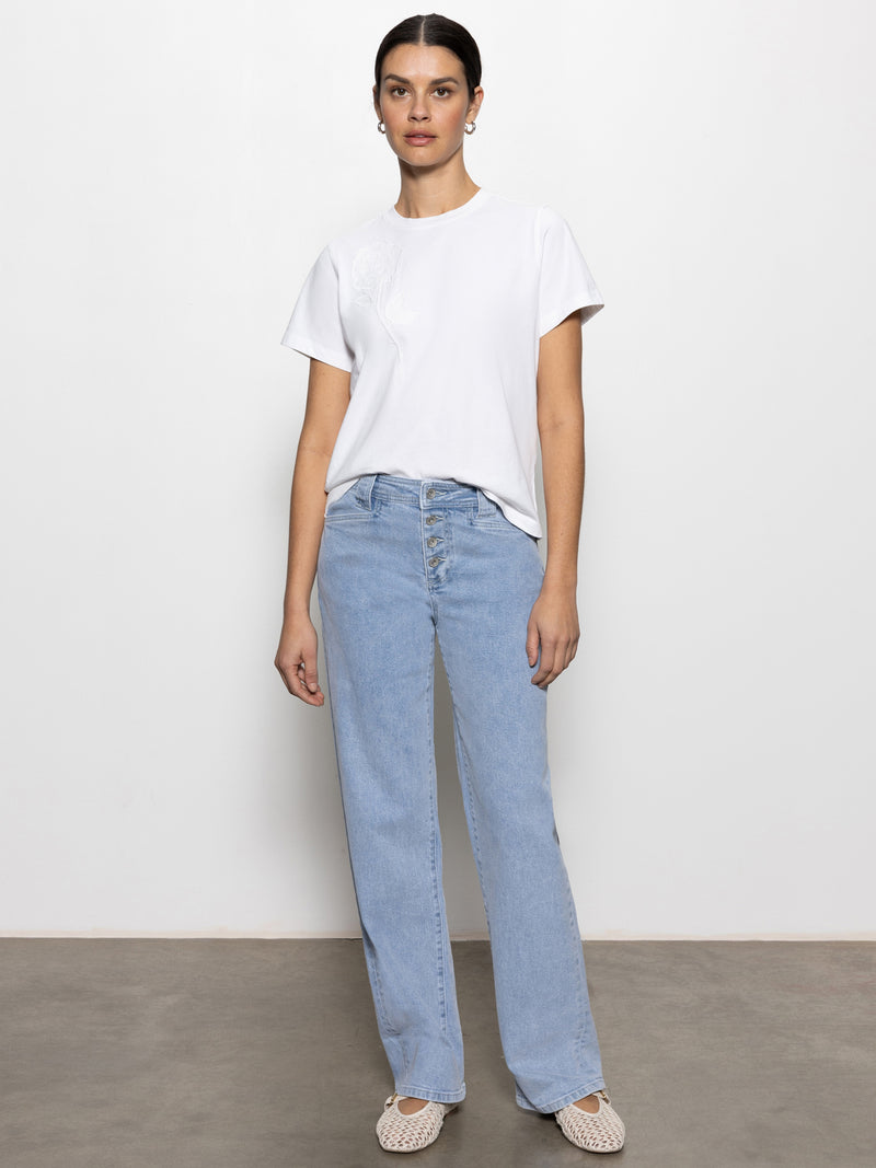 Rose Perfect Tee White alt 6