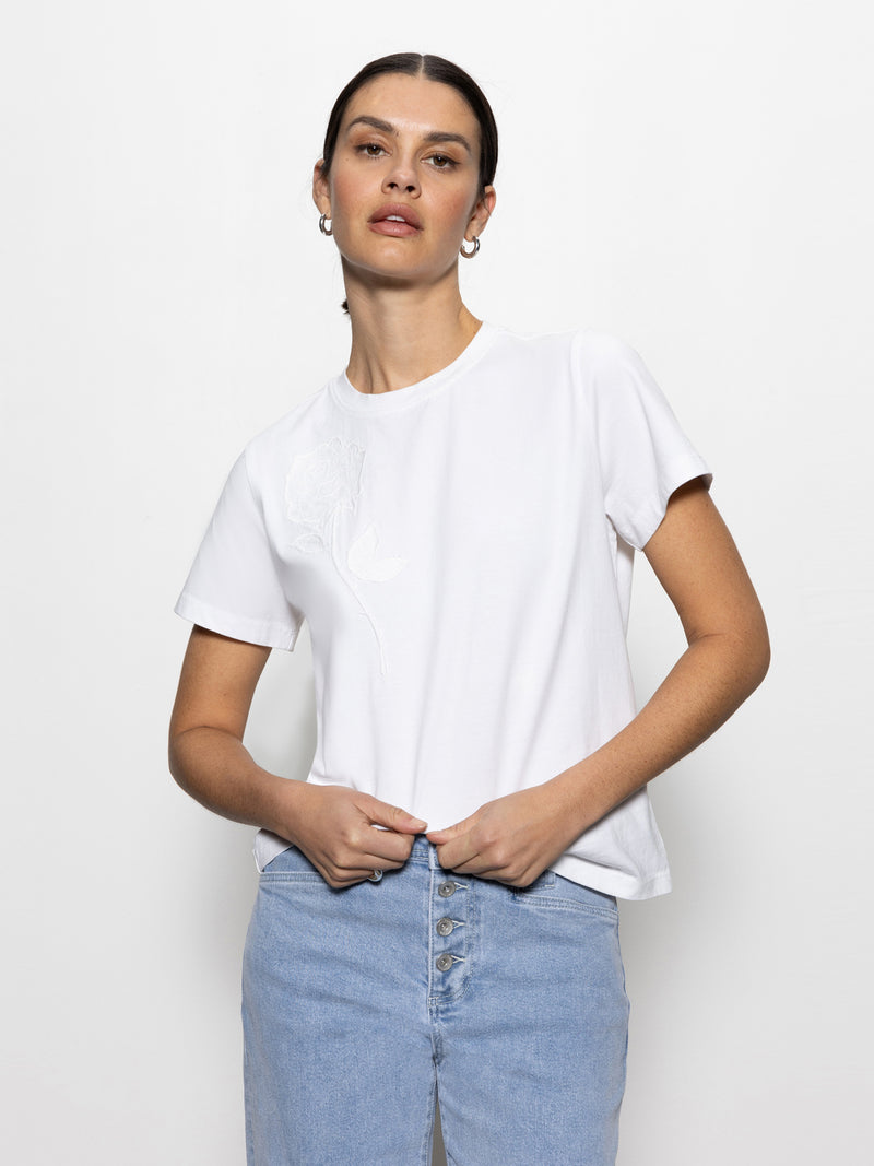 Rose Perfect Tee White alt 4
