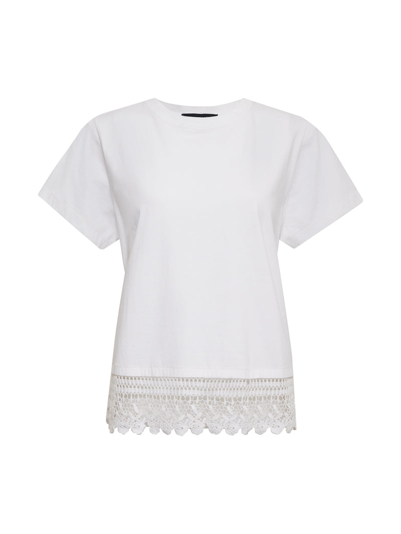 Lace Remix Perfect Tee White alt 6