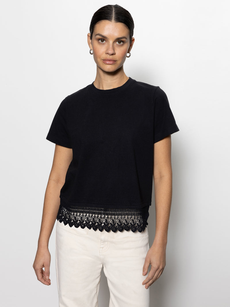Lace Remix Perfect Tee Black alt 2