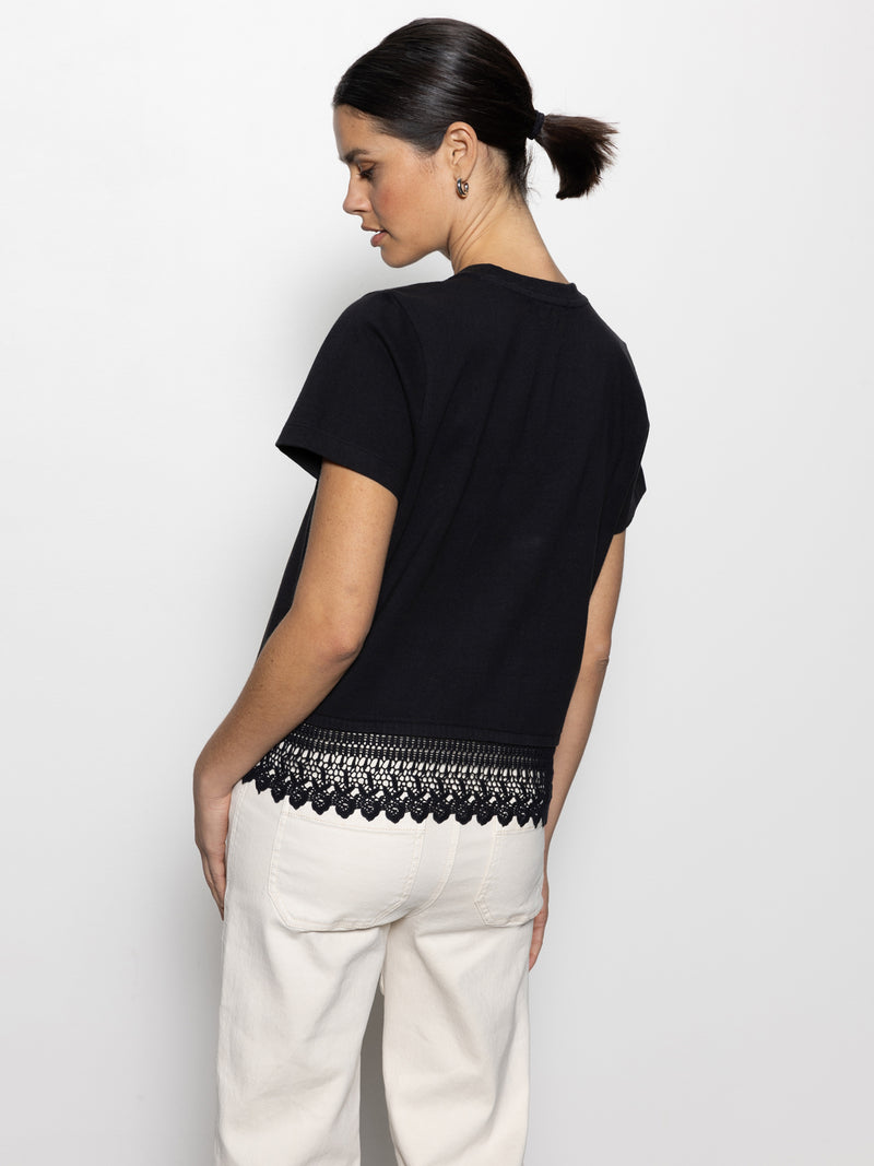 Lace Remix Perfect Tee Black alt 4