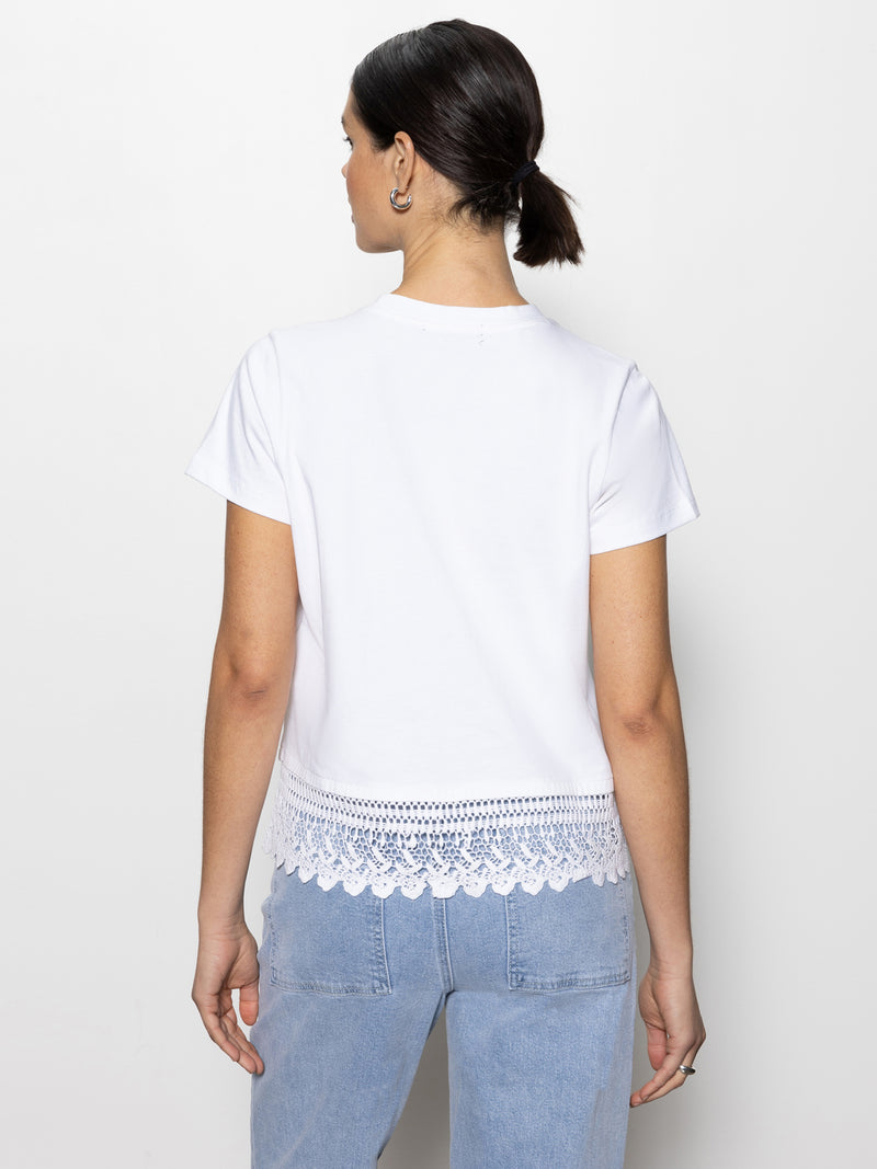 Lace Remix Perfect Tee White alt 1
