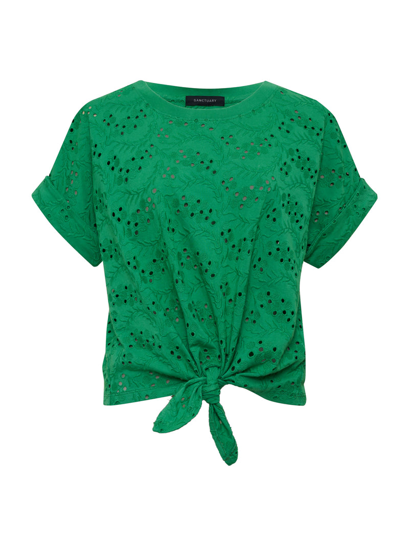 All Day Eyelet Tee Palm alt 5