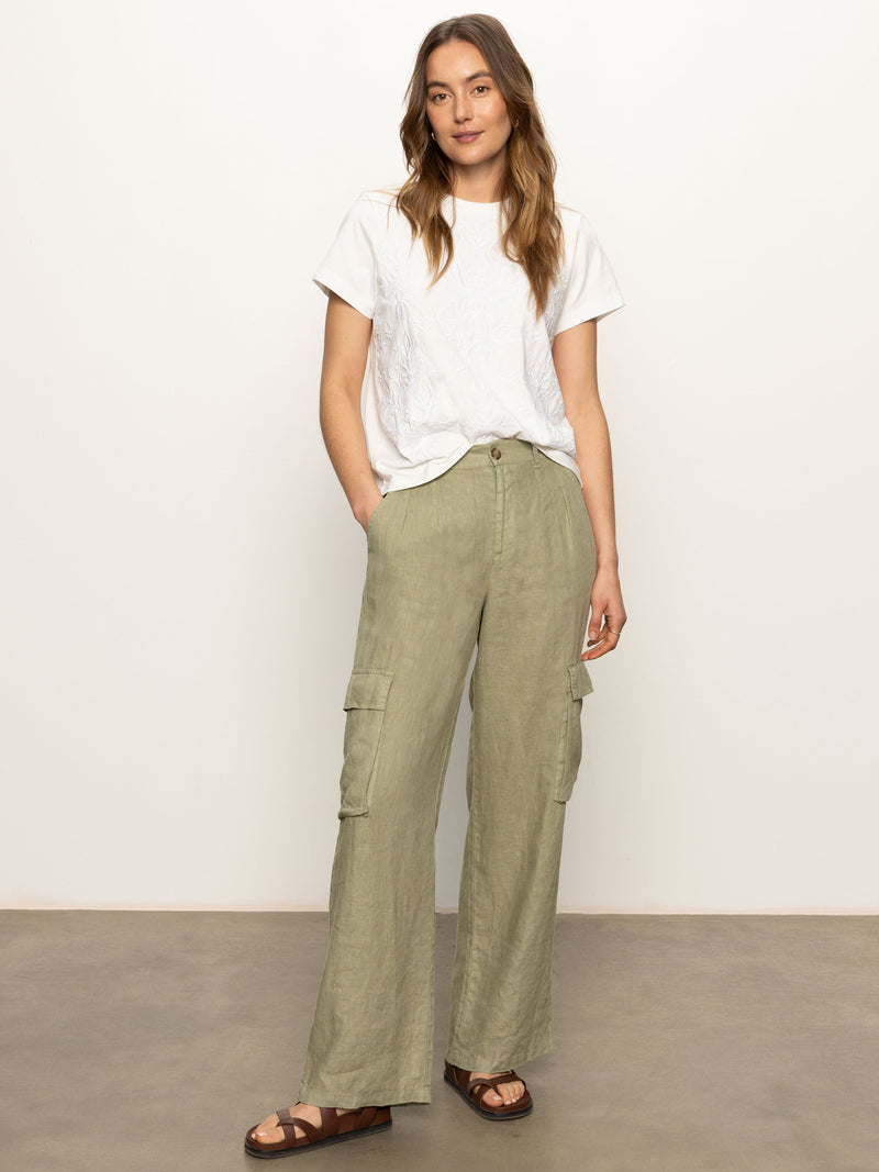 Embroidered Perfect Tee White alt 5