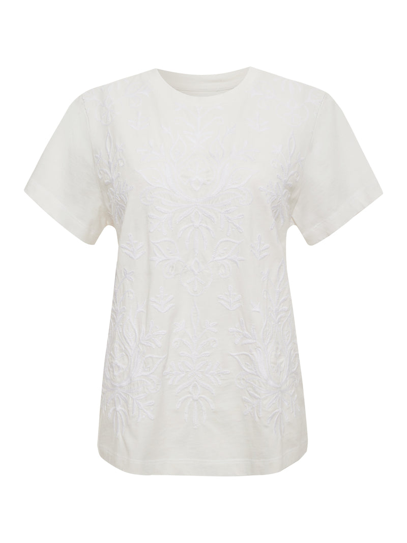 Embroidered Perfect Tee White alt 6