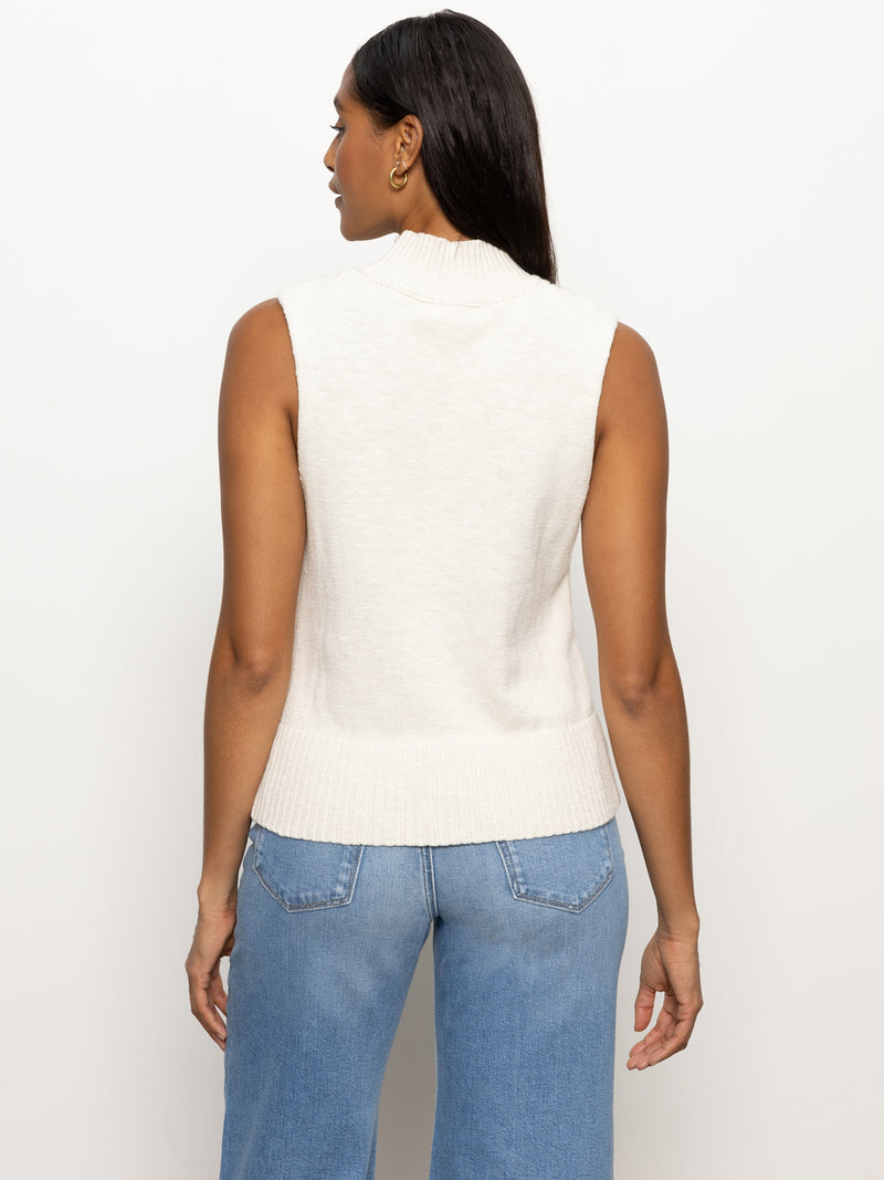 Rib Detail Mock Tank Light Oat alt 2