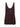 The Sanctuary Clothing v neck knitwear tank mesa is a sleeveless dark brown V-neck top with a loose, flowy fit, shown on a plain white background.