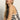 A woman with long blonde hair models the Sanctuary Clothing city summer tank black macrame stripe 2, a sleeveless, black-and-white striped top with side buttons. She gazes confidently at the camera against a plain light background.