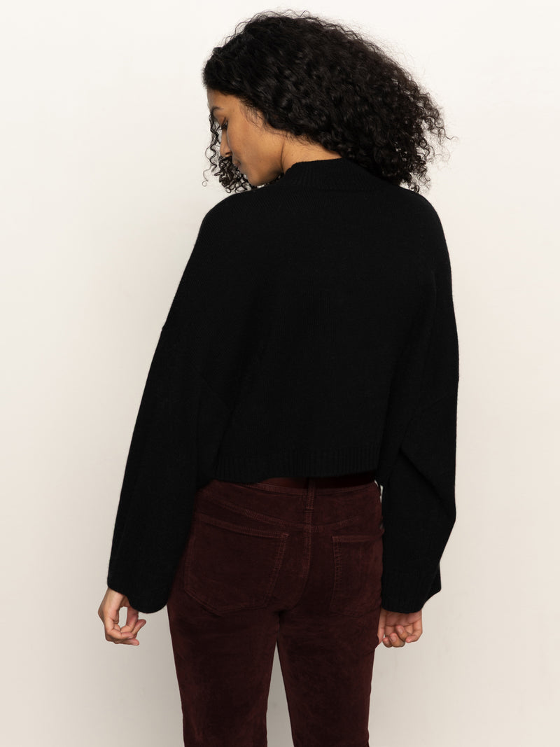 Forever Wool Cashmere Popover Black alt 4
