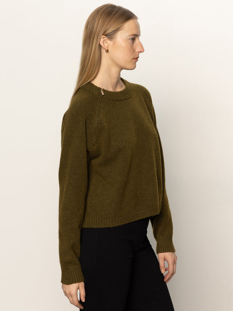 Zip It Sweater Dirty Martini alt 3