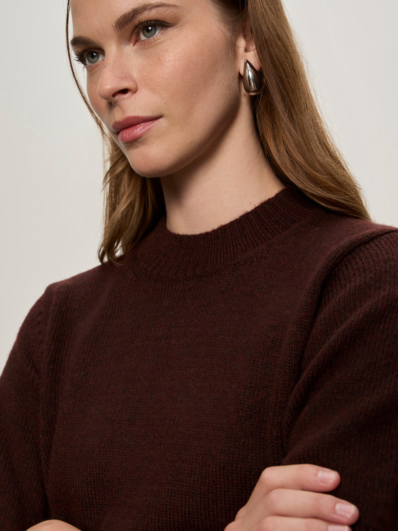 Perfect Sweater Tee Dark Crimson