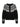 The fairisle crewneck cardi ink multi by Sanctuary Clothing is a black, long-sleeve button-up cardigan with a white geometric pattern on the yoke, cuffs, and hem. It features a round neckline and brown front buttons.