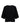 The Sanctuary Clothing ribbed sweater tee in black features wide, elbow-length sleeves and a crew neckline, shown against a plain white background.