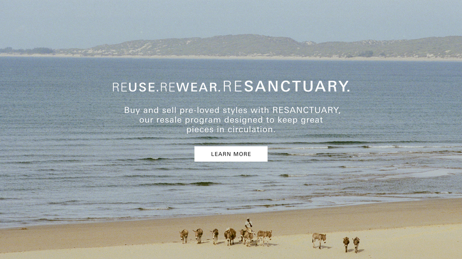Reuse. Rewear Resanctuary. Buy and Sell pre-loved styles with RESANCTAURY, our resale program designed to keep great pieces in circulation. Learn More.
