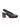 The Opera Sling Back Pump Black by Sanctuary Clothing features a black leather design with a rounded toe, elasticized back strap, and medium-height cylindrical wooden heel.