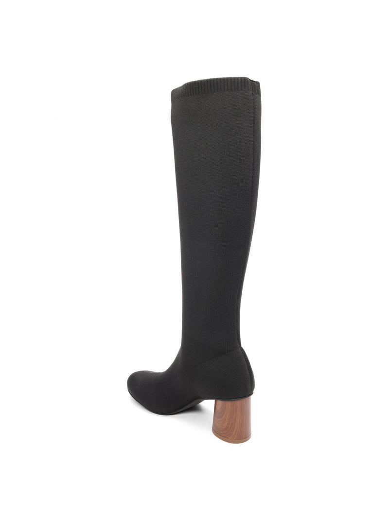 Ronnie Tall Shaft Stretch Boot Black alt 3